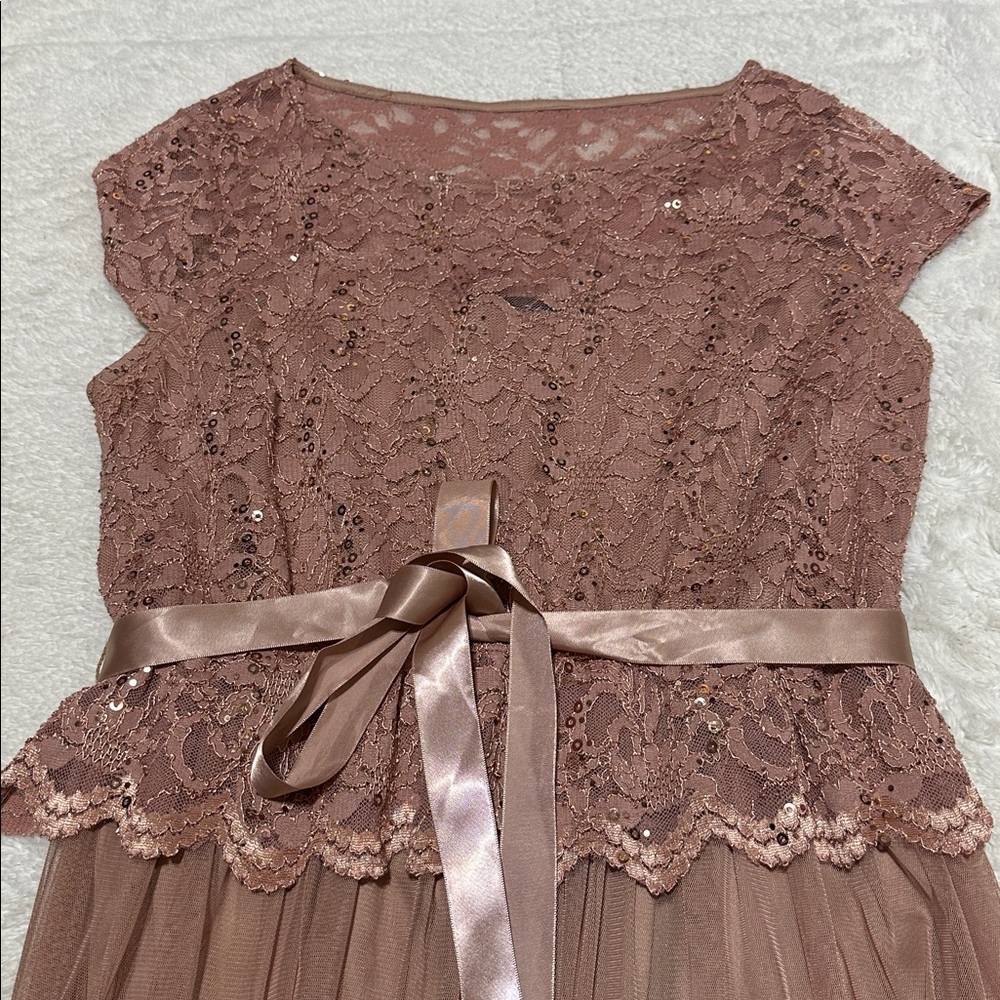 Candalite Petite | size PLarge | champagne dress - Picture 5 of 8